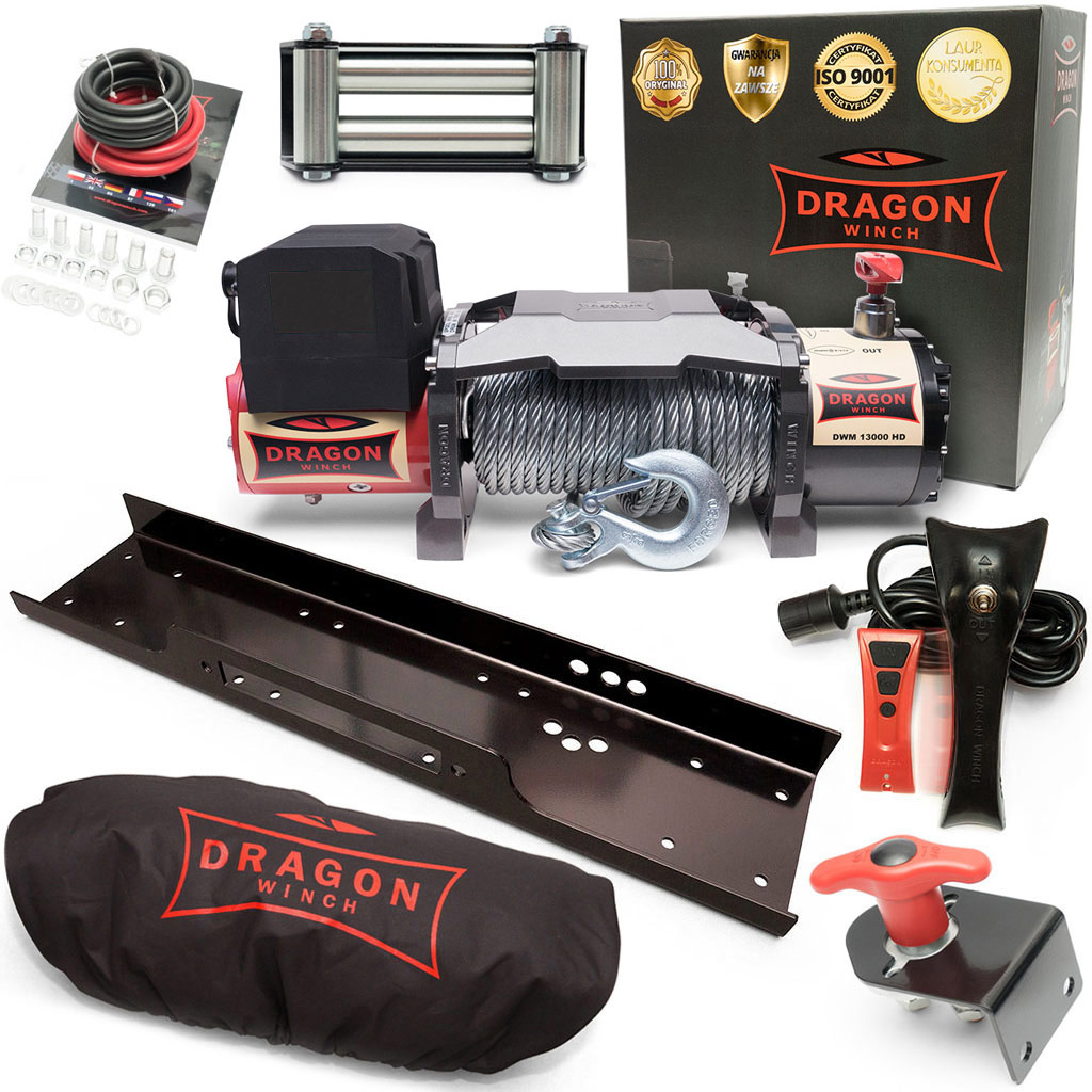 6T Naviják Dragon 24V Elektrický lanový Naviják lebiodka automobilová