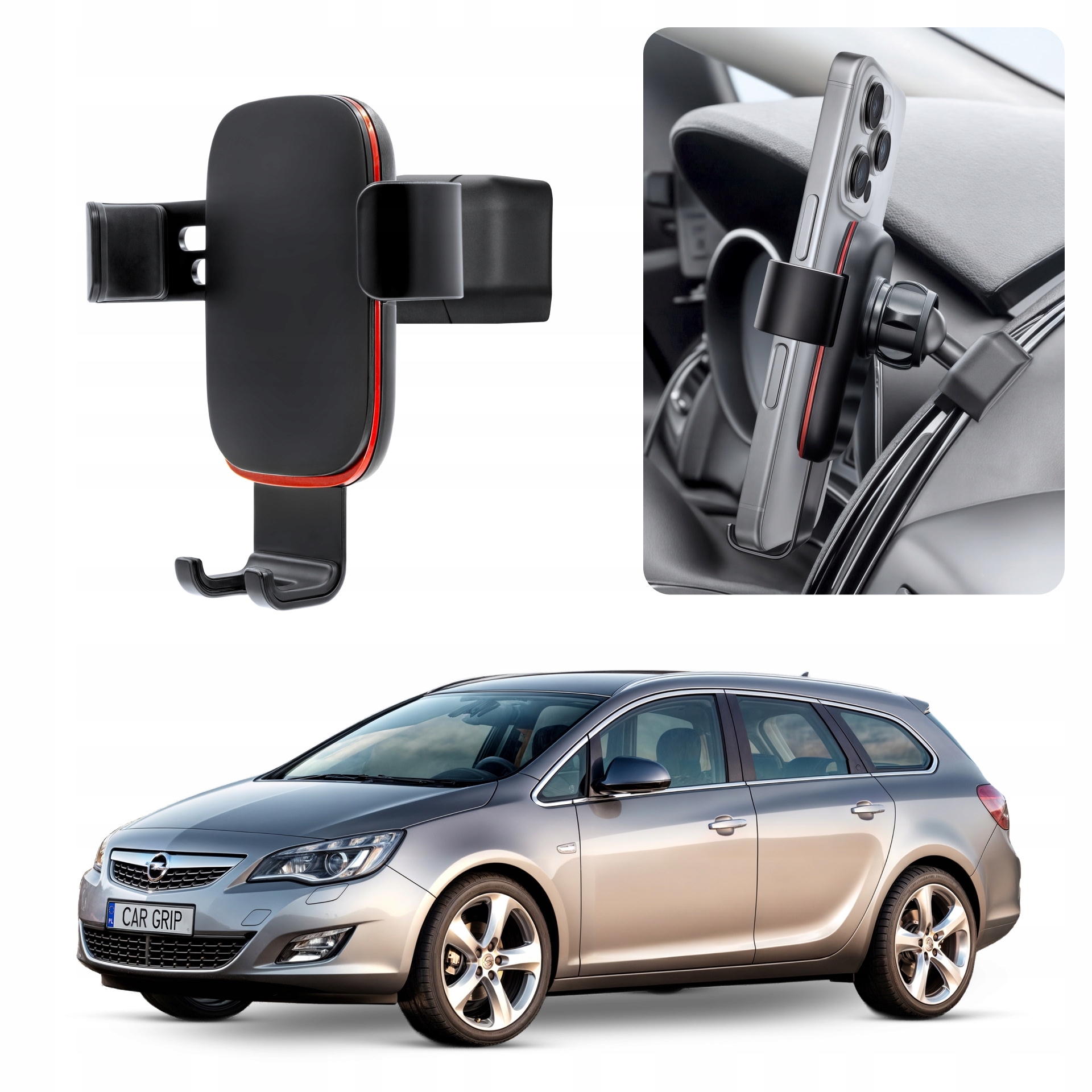 Uchwyt Grawitacyjny Premium dedykowany do Opel Astra J (2009-2019)