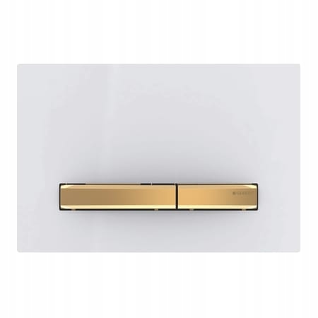 Geberit Tlačidlo Spustiť. SIGMA50 Biela/mosadz