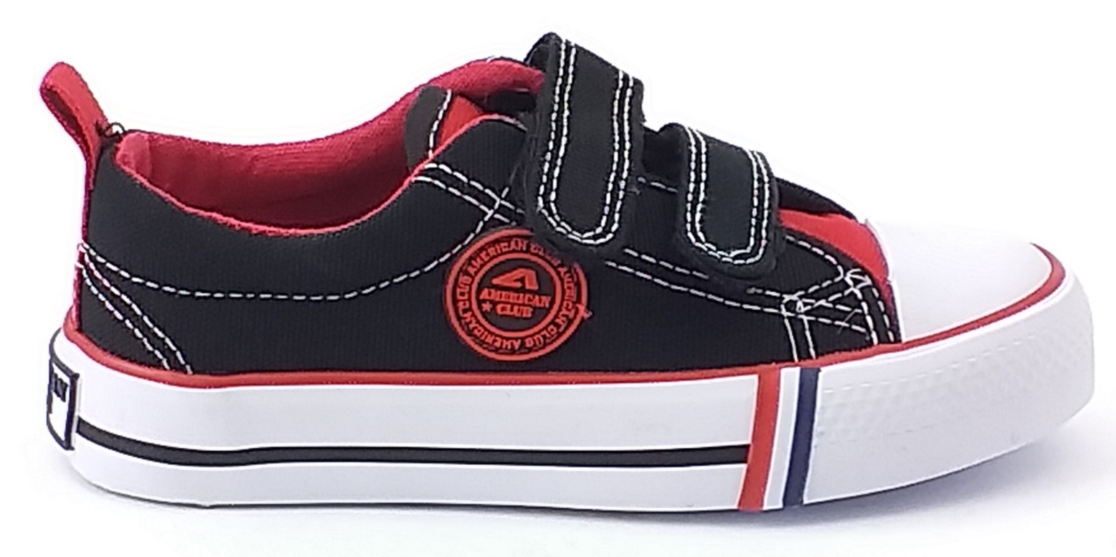 

American Trampki Niskie Na Rzepy Czarne Rzep 27