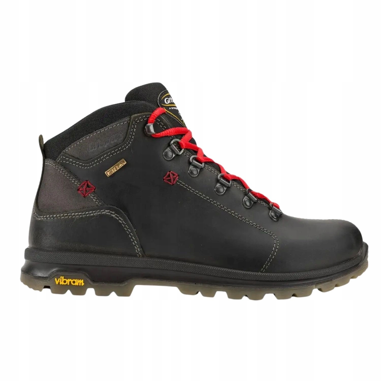 Pánské trekové boty Grisport kožené outdoorové černé nad kotník vel. 40