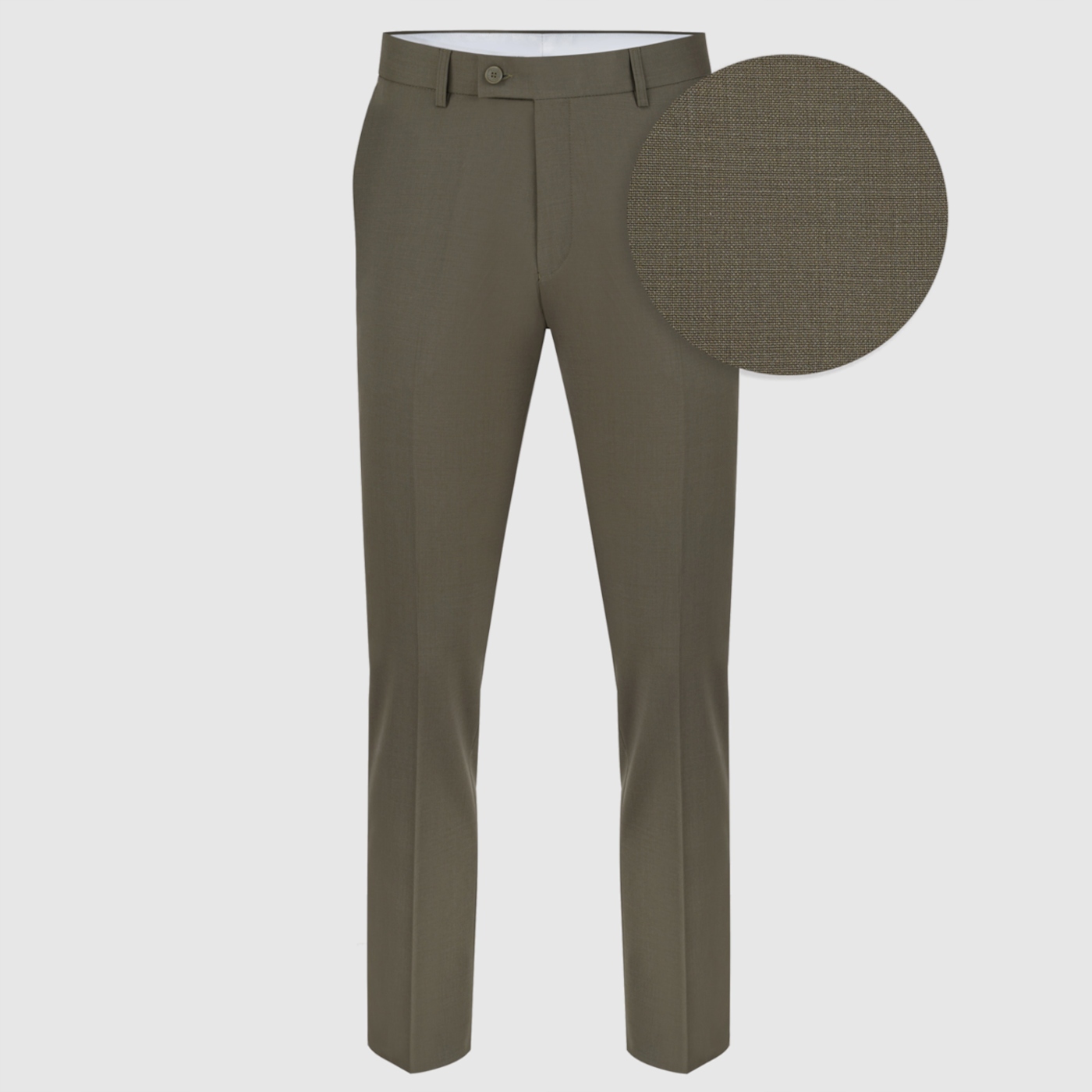 Zelené pánské oblekové kalhoty s vlnou Pako Lorente vel