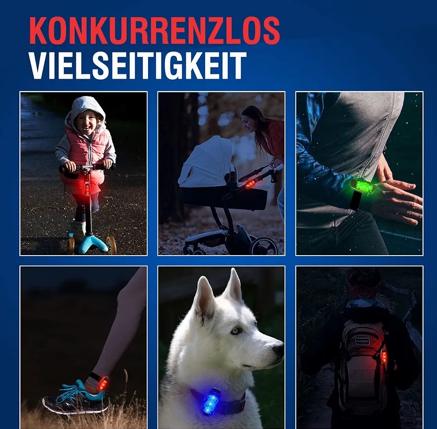 Światło migające LED 2szt czerwone Model AQD