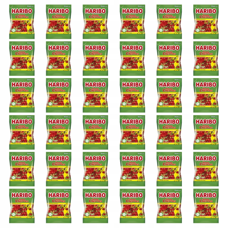 Želé Bonbony Haribo Happy Cherries 175 g X36