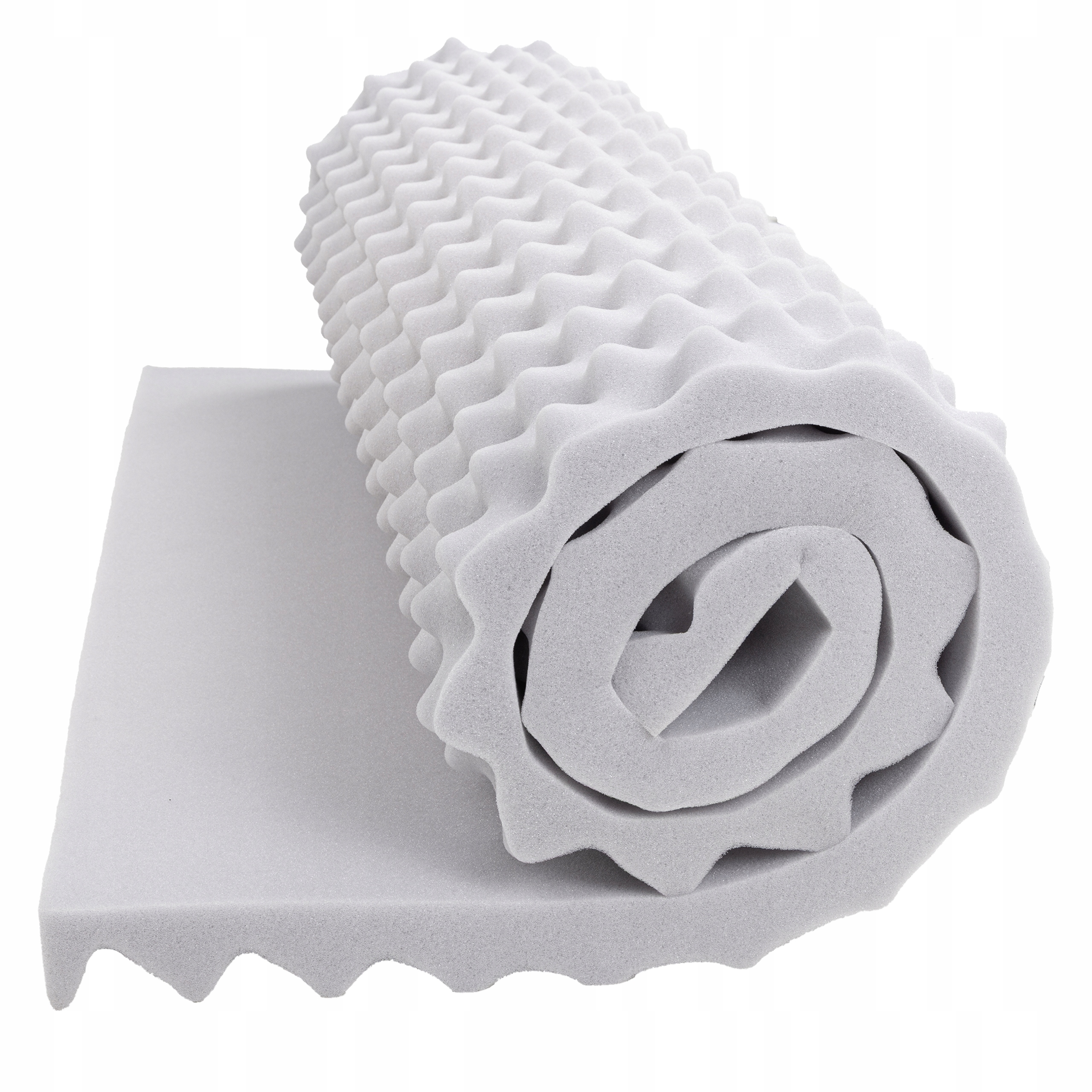 Nástěnná dekorace světle šedá, ztlumení stěny, vlna pohlcuje hluk 5 cm