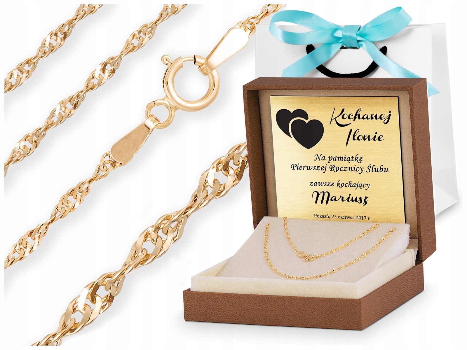 

Złoty Łańcuszek Łańcuch 333 Singapur 45 CM ZL06