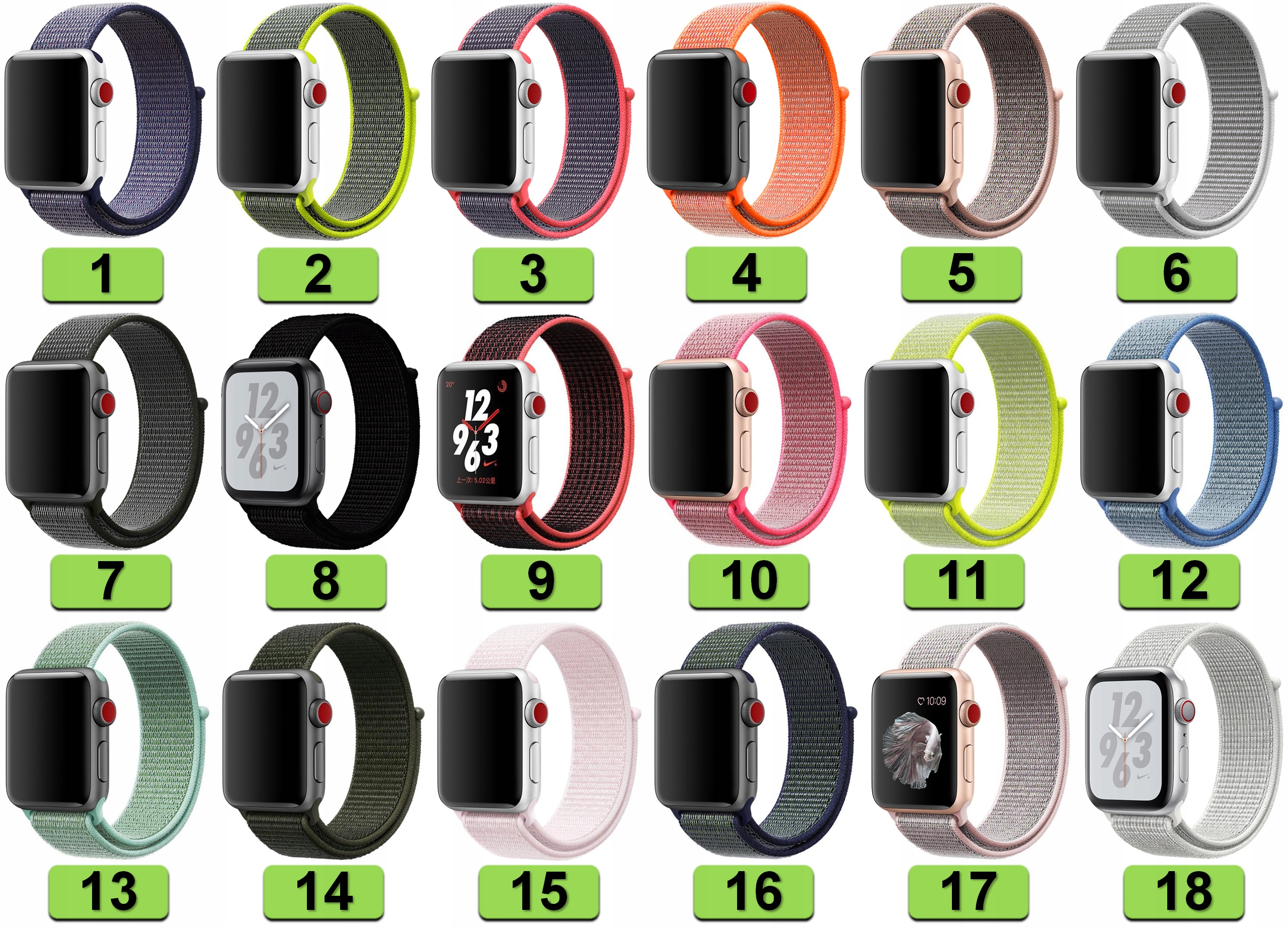 PASEK DO APPLE WATCH 1 2 3 4 5 6 7 8 9 SE 42MM 44MM 45MM 49MM| DUŻO KOLORÓW EAN (GTIN) 5904921128094