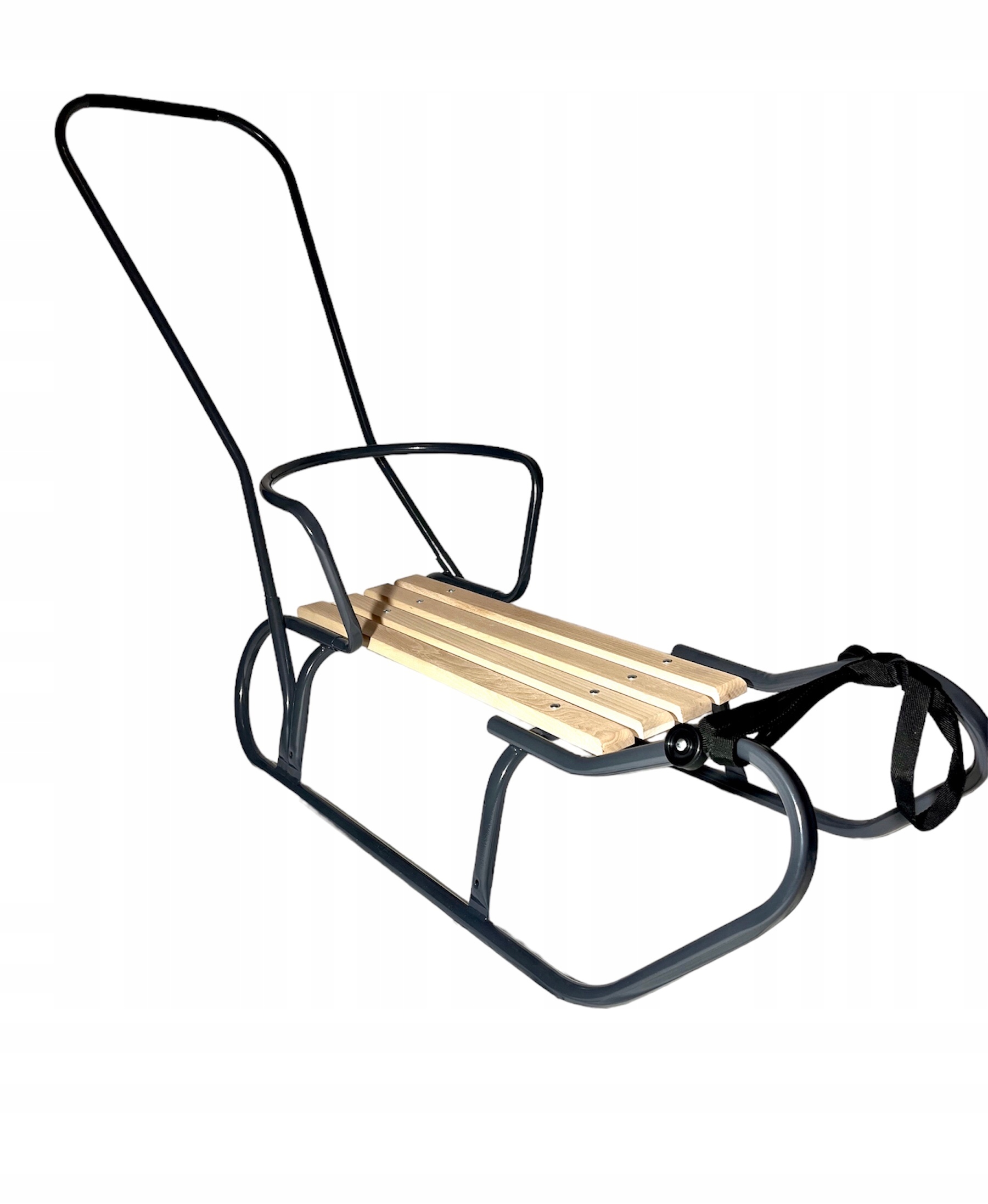 Sanki Dla Dzieci Tradycyjne Z Oparciem I Pchaczem Mocne 100kg