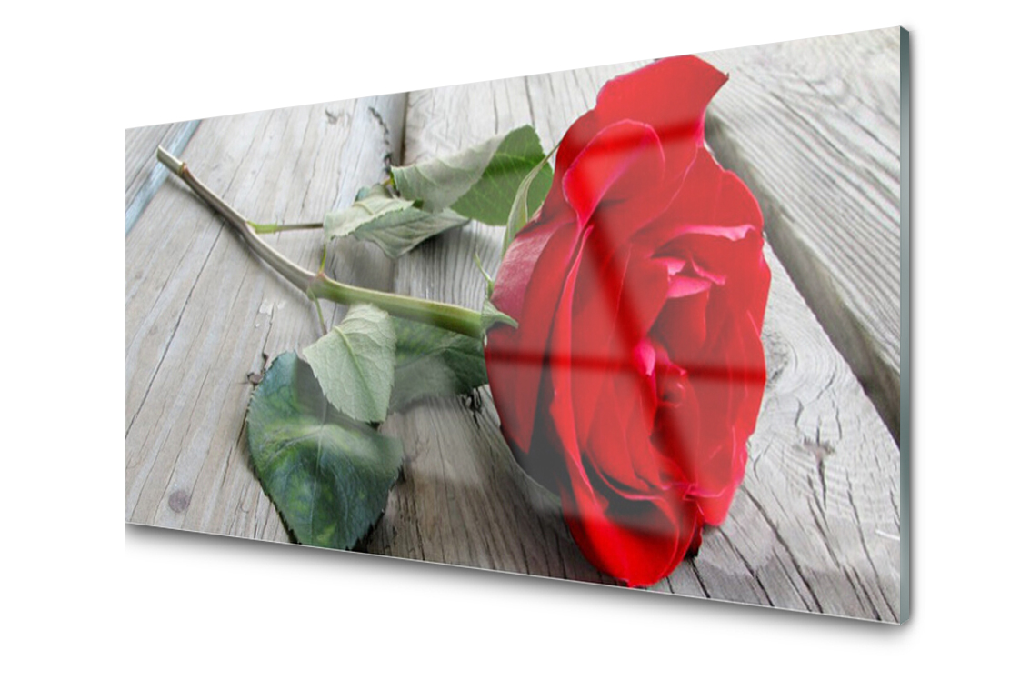 

Panel szklany dekor Róże Kwiaty 120x60 + Klej