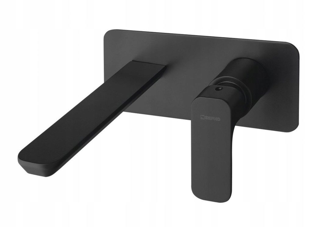 Spy podomietková umývadlová batéria, čierna mat (PY08/15) /sm/