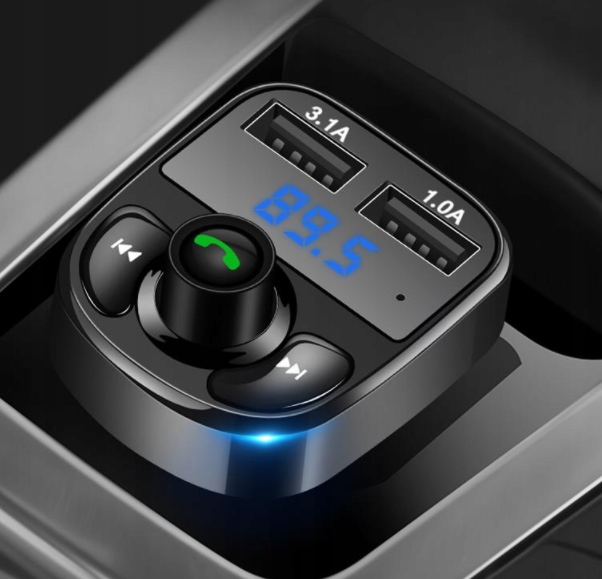 TRANSMITER SAMOCHODOWY DUAL ŁADOWANIE ROZMOWY MP3 TRANSMITER LED 2 X USB Marka Inna