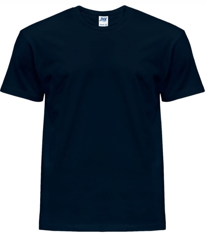 

T-shirt Męski Koszulka Granatowa 100% Baw. Jhk L