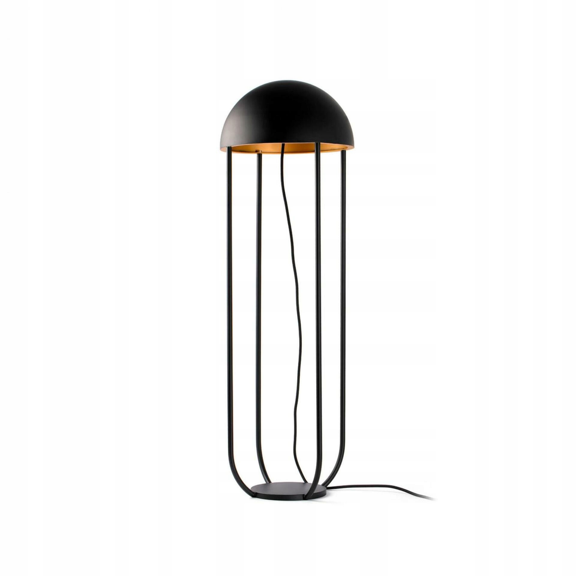 Stojacia lampa Faro Jellyfish čierna/zlatá, Led 6W, design Nahtrang