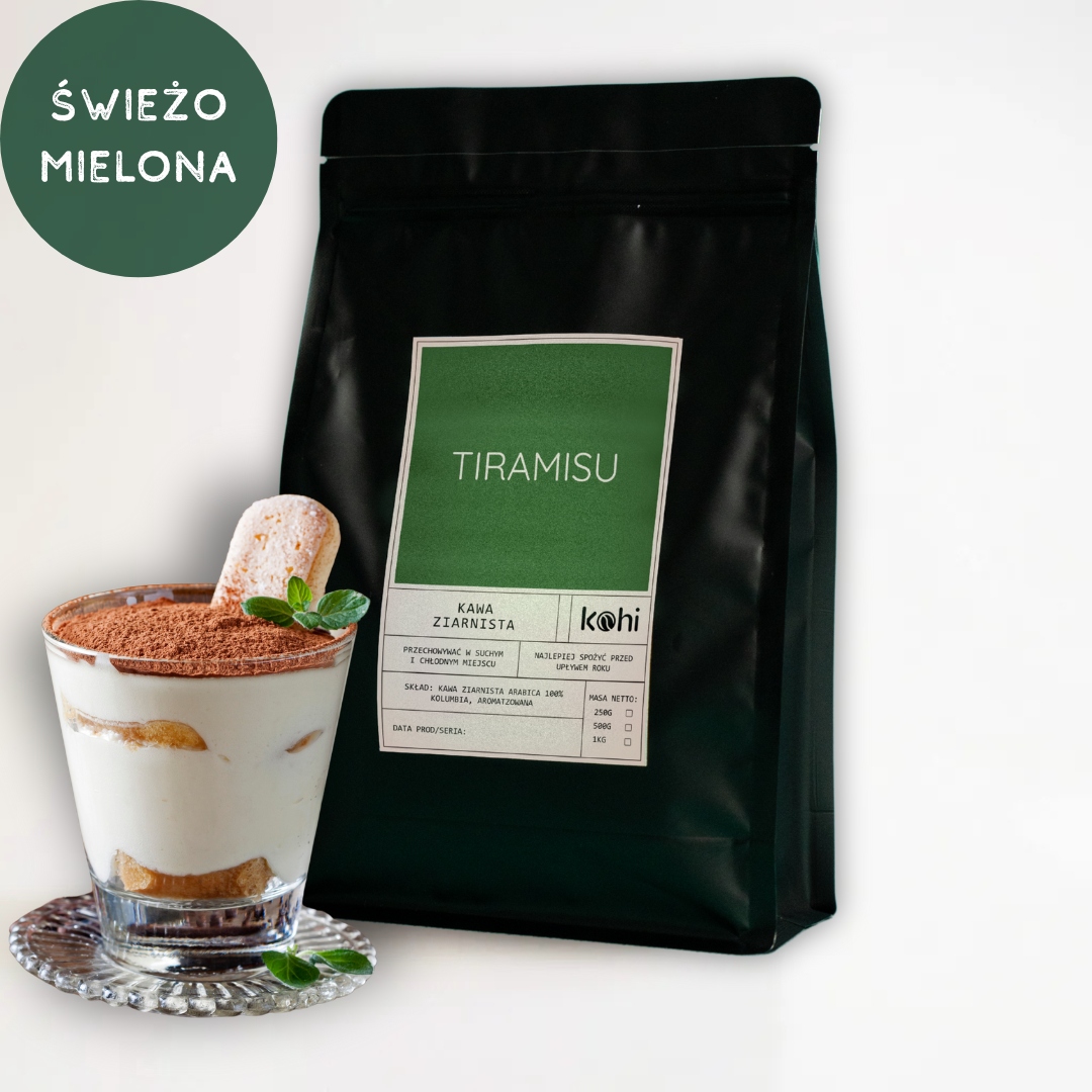 Levně Káva Mletá Tiramisu 1 kg Kohi Dezertová