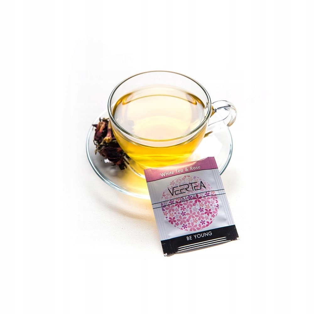 Levně Veertea čaj White Tea 500 obálek (Bílá s růží)