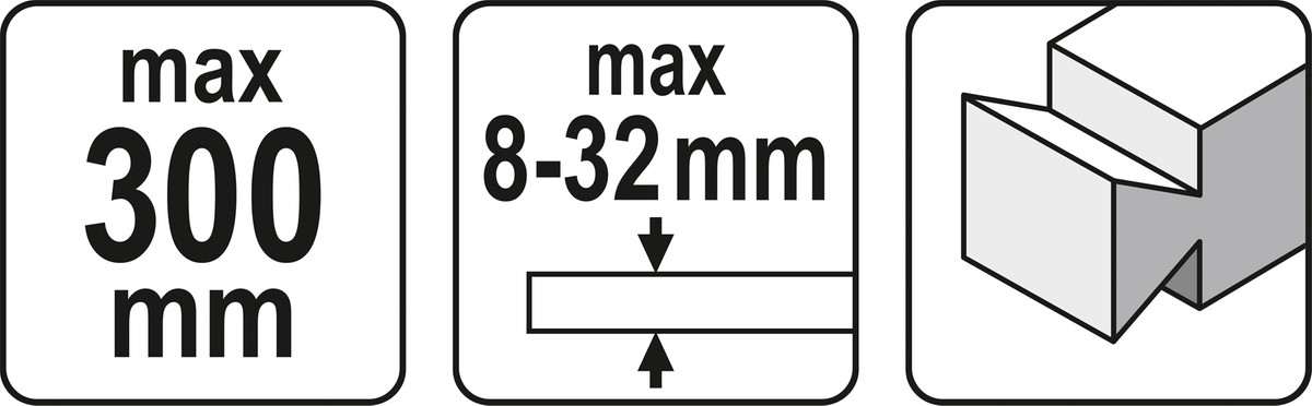 SZABLON FREZOWANIA POŁĄCZEŃ NA JASKÓŁCZY OGON Maksymalna liczba obrotów bez obciążenia 0 RPM