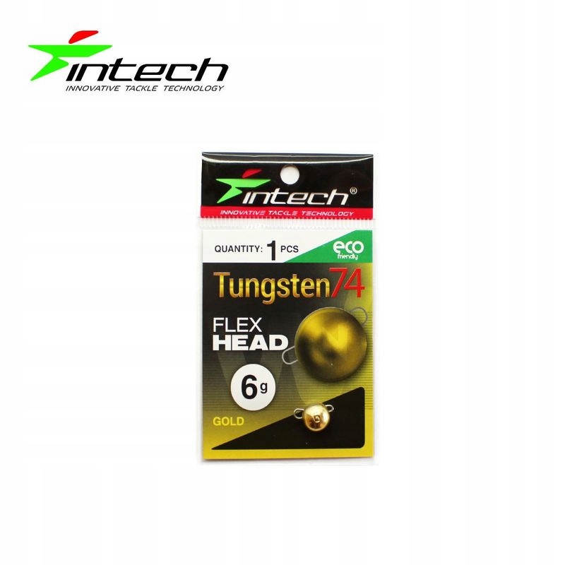 Ciężarek (czeburaszka) wolframowy Intech Tungsten 74 Złoty 2.0g (2szt.)