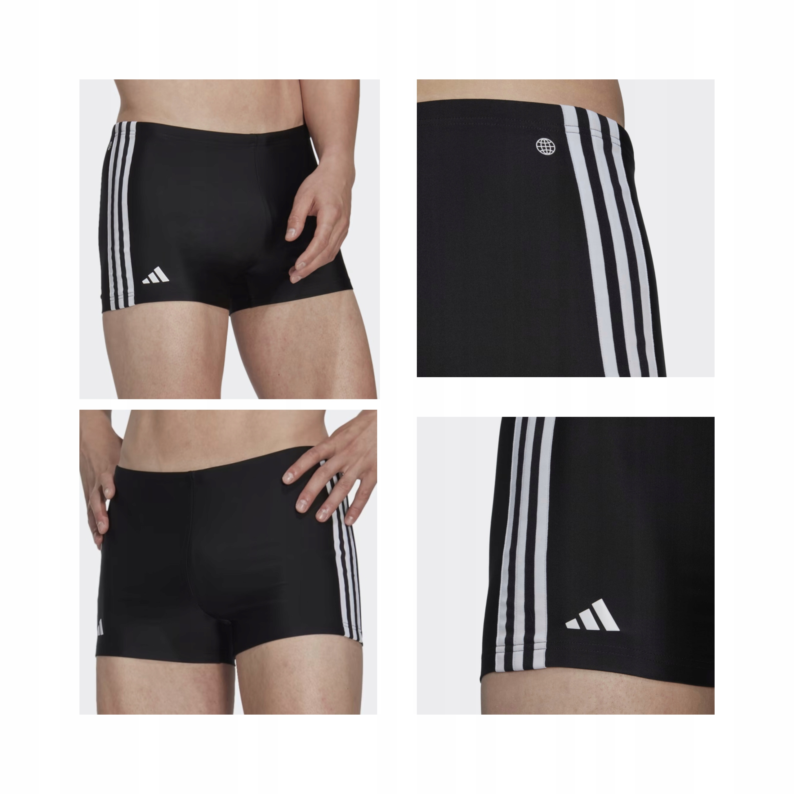 Koupací boxerky Adidas Classic 3-STRIPES Swim Boxers Velikost S/m