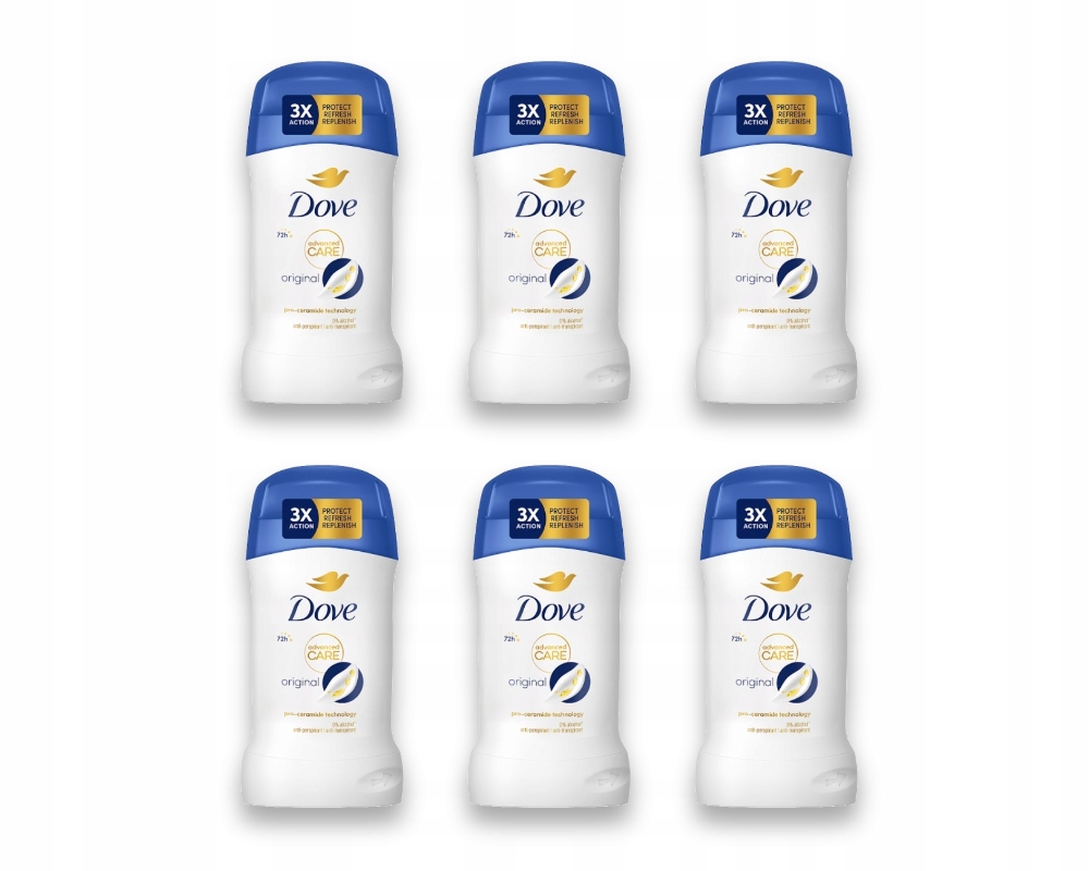6 x Dove Advanced Care Original (stick)