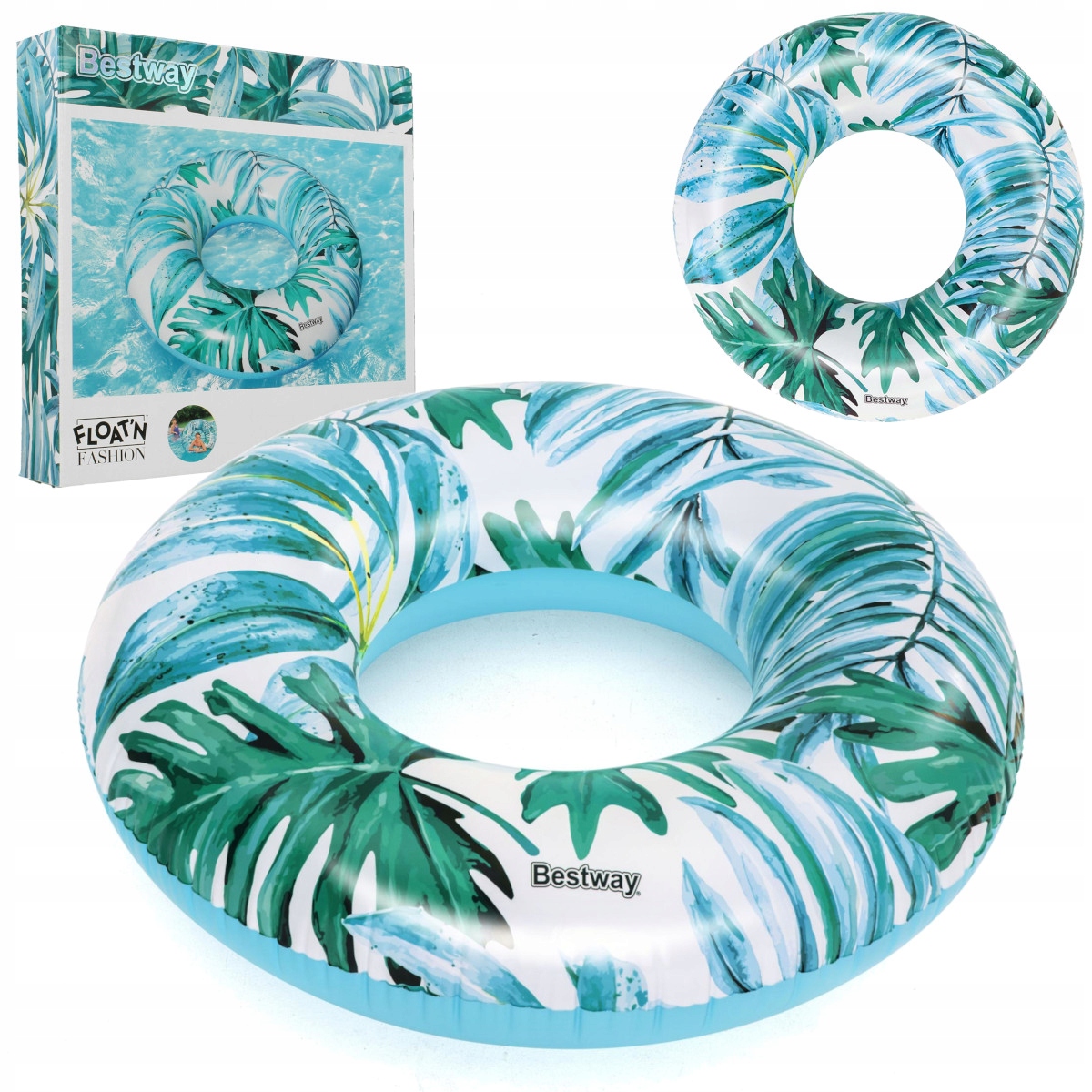 

Bestway Tropikalne koło kółko dmuchane119cm 36237