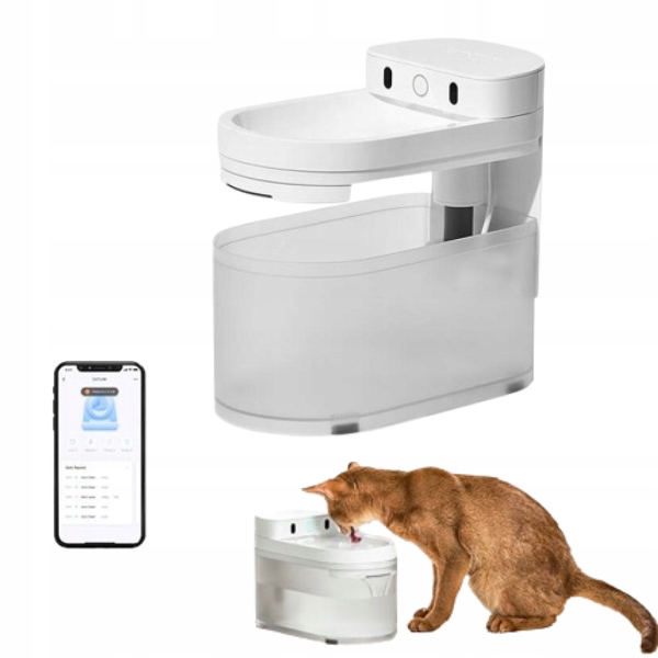 Catlink Inteligentna Fontanna Poidło Dla Psa Kota Pure 3 Zdalnie Sterowana