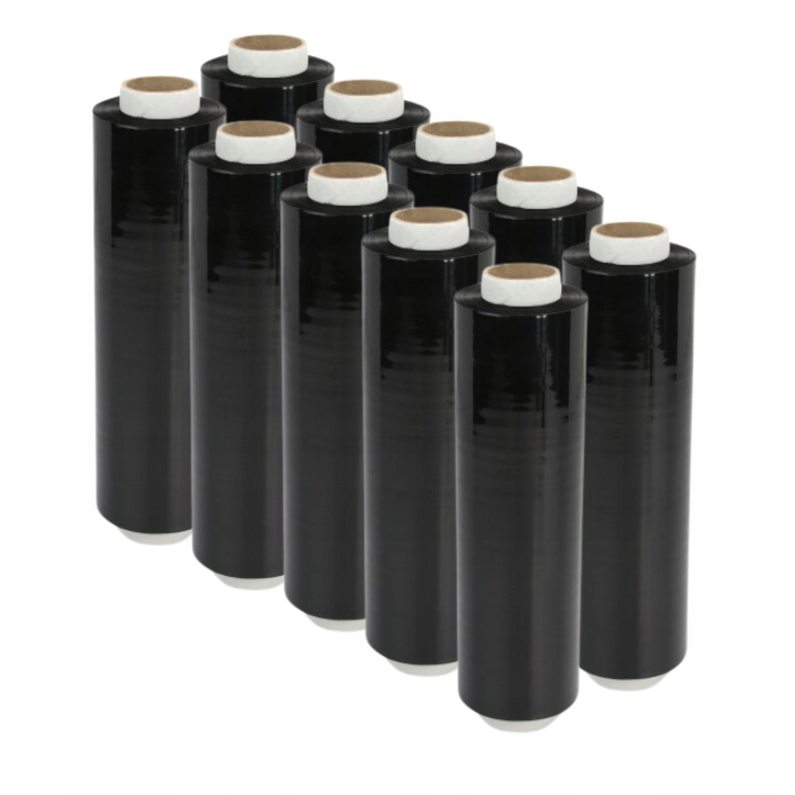 10x Folia stretch 3 kg TUBA 0,3 czarna 23 my
