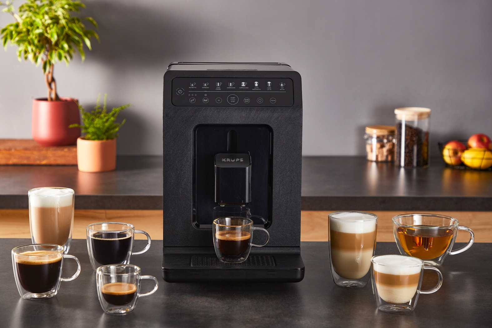 Ekspres do kawy ciśnieniowy KRUPS EVIDENCE ECODESIGN EA897B Moc 1450 W