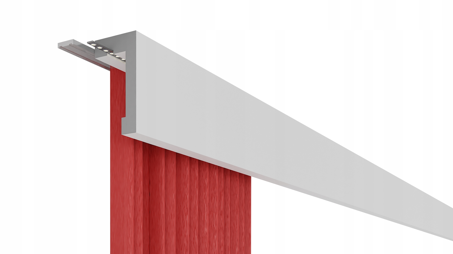 Listwa maskująca karnisz Prosta 12x4 LED