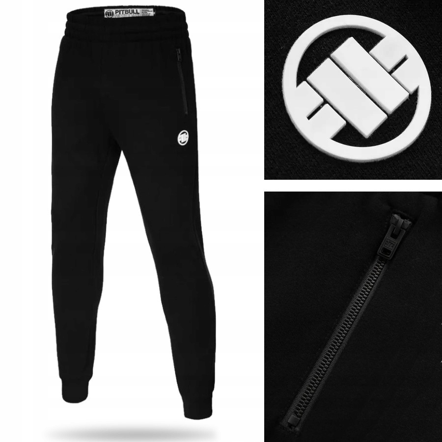 SPODNIE MĘSKIE DRESOWE PIT BULL JOGGERY PITBULL SPORTOWE NA CO DZIEŃ