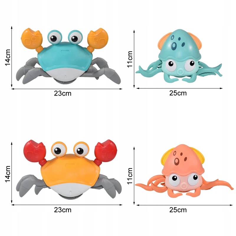 Octopus Crawling Toy Baby Electronic Pets Musical Toys Educational Toddler Marka inna