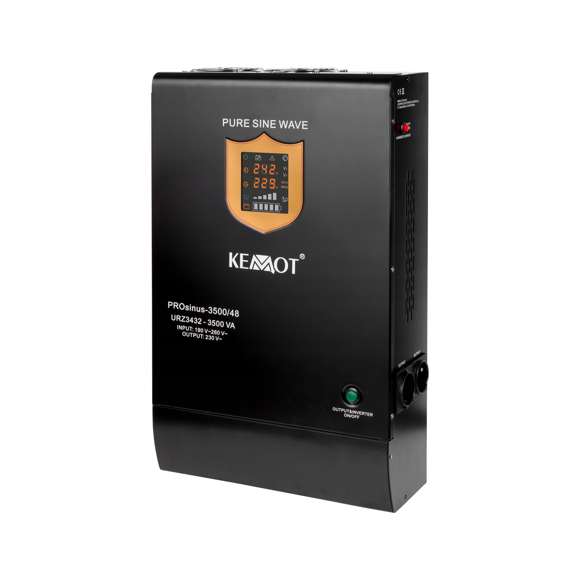 Záložný zdroj Ups Kemot PROsinus 3500 3500VA/2400W 48V/230V