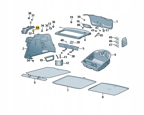 HACZYK UCHWYT TAPICERKA BAGAŻNIK SKODA RAPID FABIA Rodzaj wieszaki