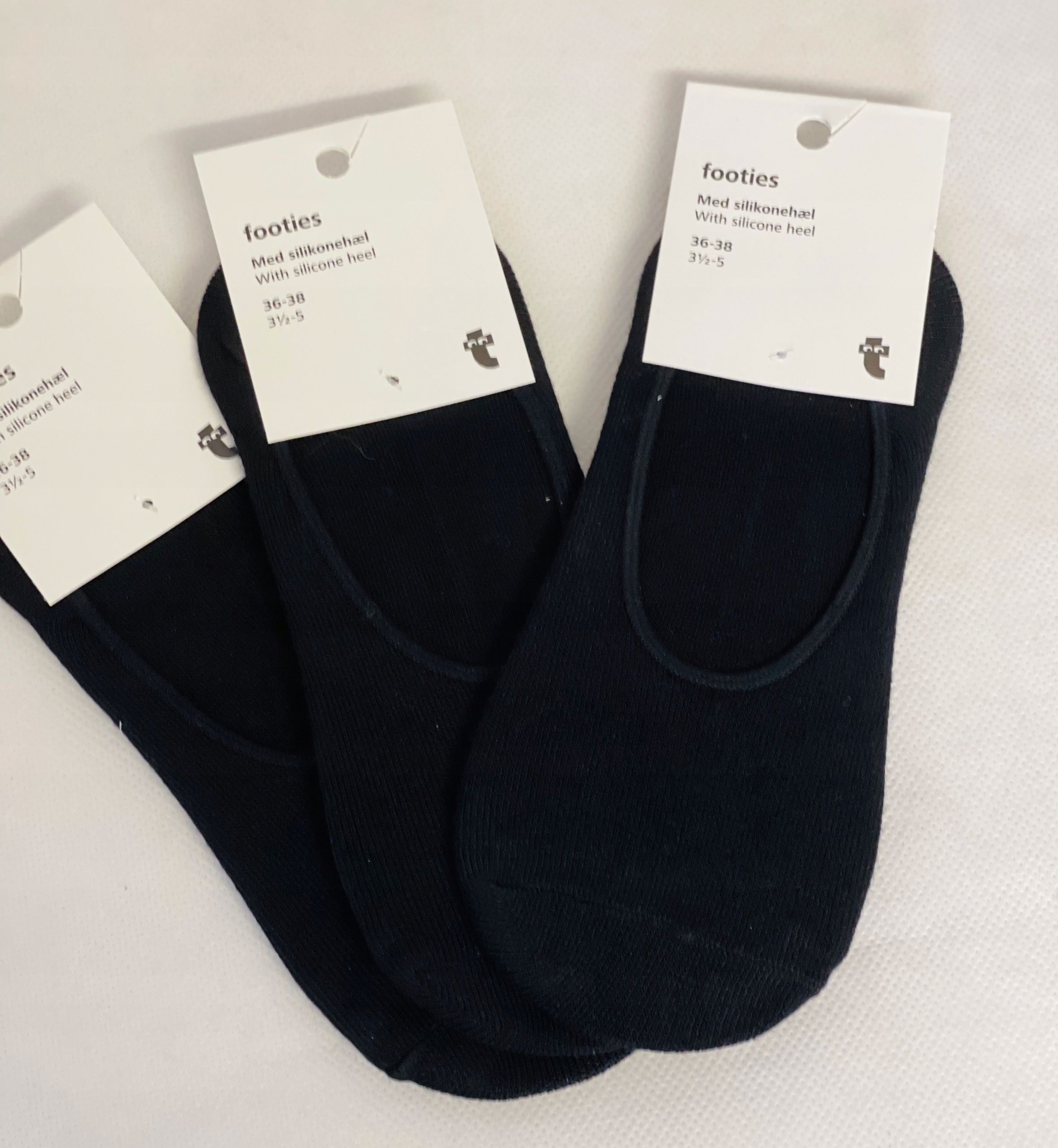 

3 x Stopki damskie niskie, silikon 36-38