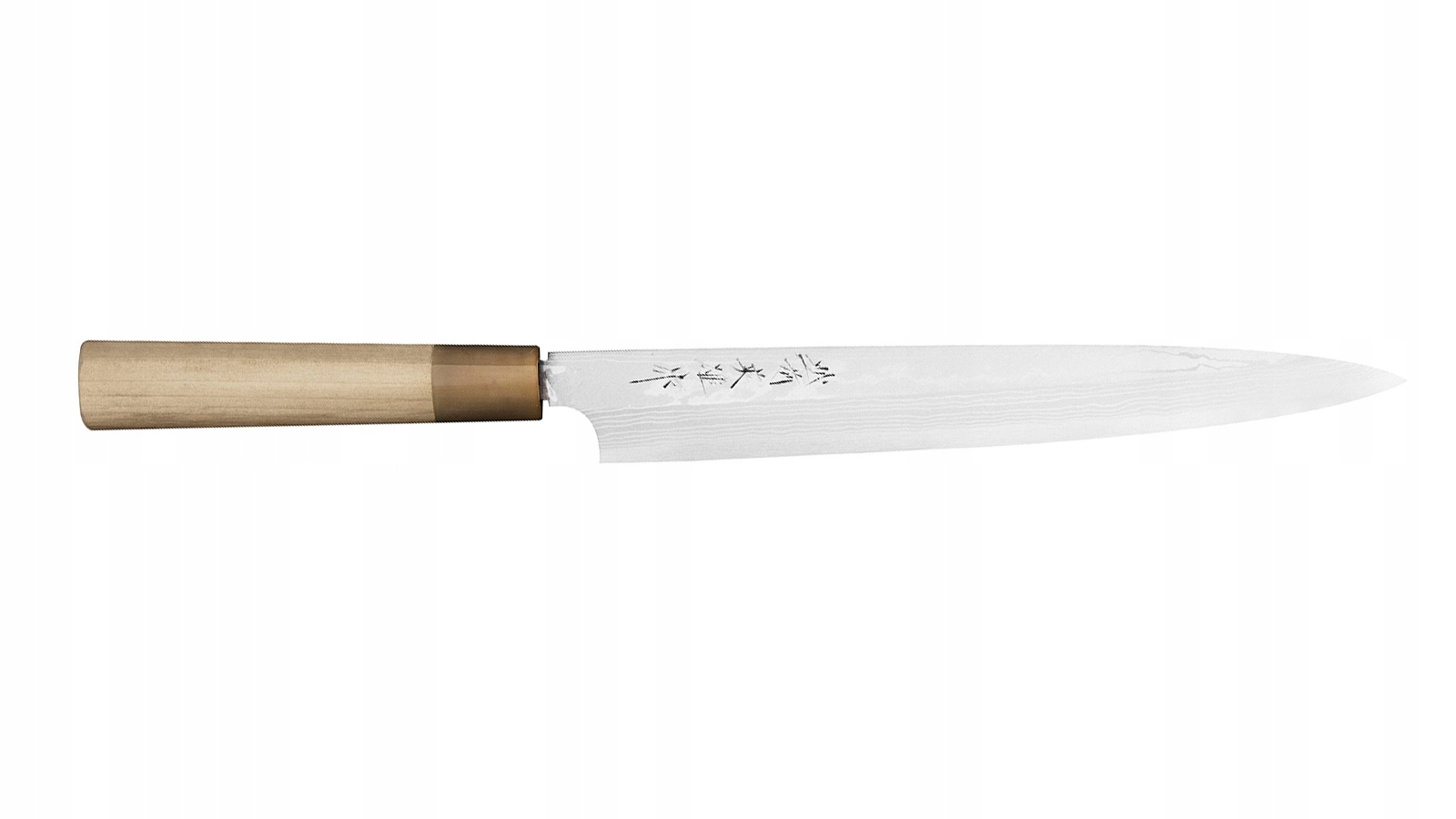 Nôž Hideo Kitaoka Aogami#2 Satin Damascus Yanagiba 270