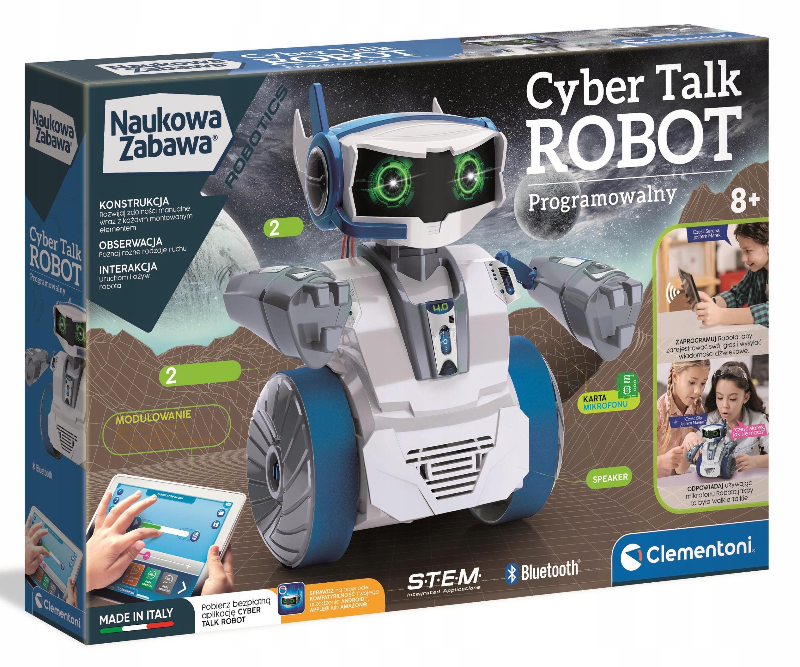 MÓWIĄCY CYBER ROBOT PROGRAMOWALNY NAUKOWA ZABAWA Rodzaj do programowania i kodowania