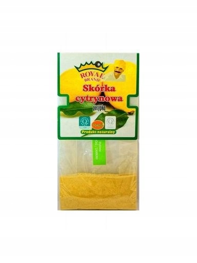 Levně 6 x Royal Brand citronová kůra 30 g posypka mletá na prášek