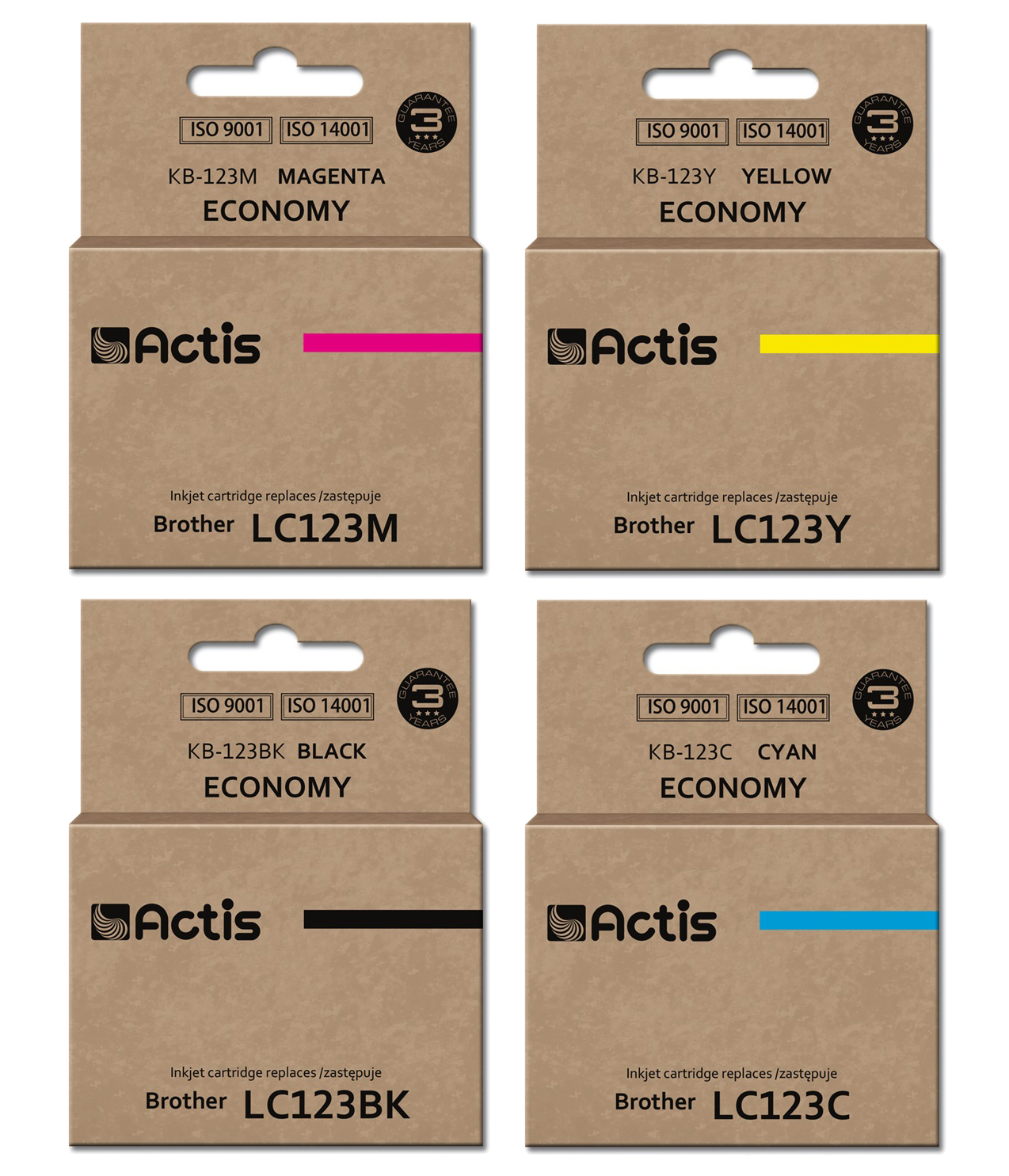 

4x do Brother DCP-J132W J152W J552DW J752DW LC-123