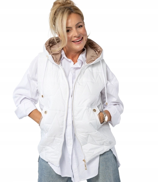 Dámská prošívaná vesta s kapucí Marina S