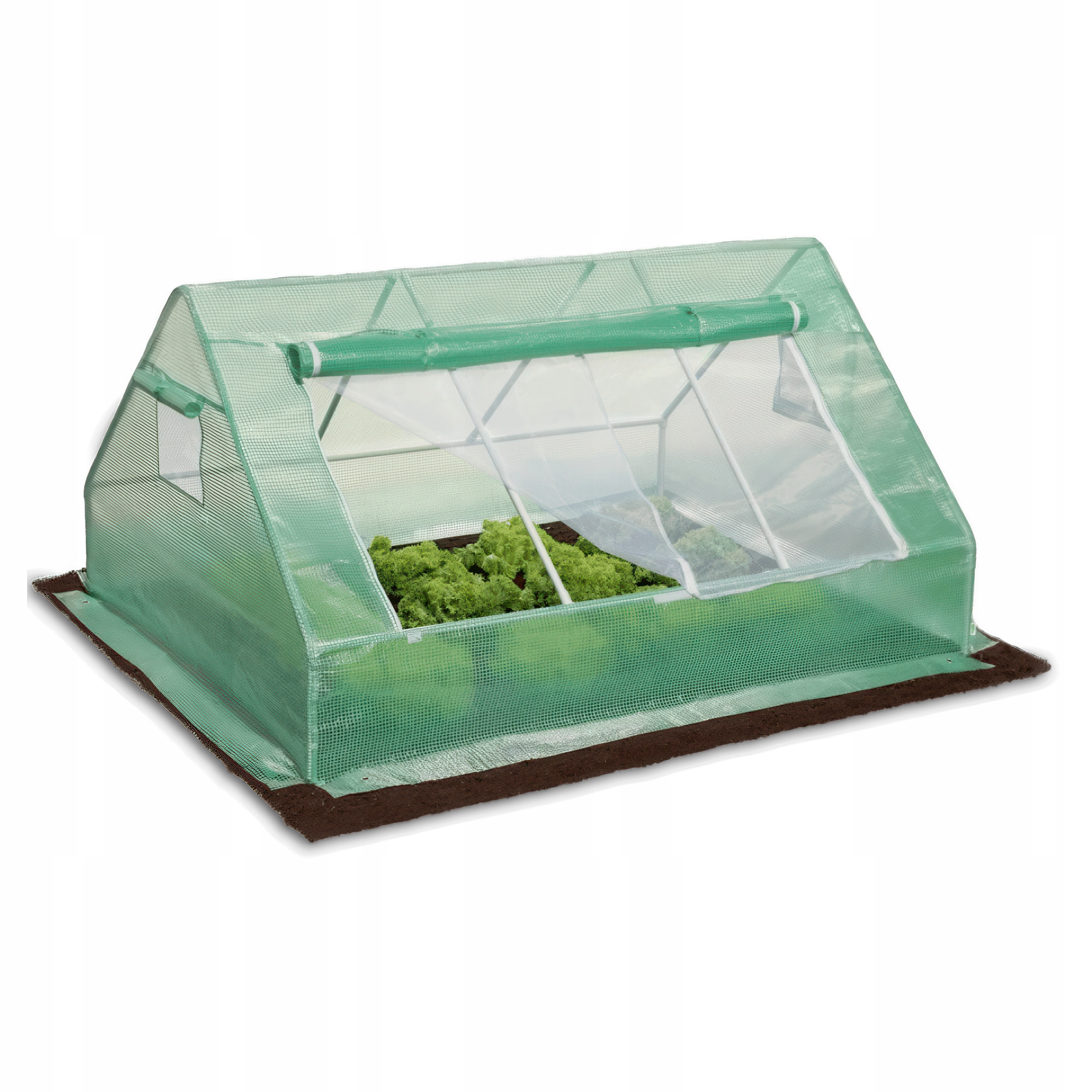 Skleníkový tunel Zahradní sadbovač Pařeniště 1,4x1,8 Zelený Bonus