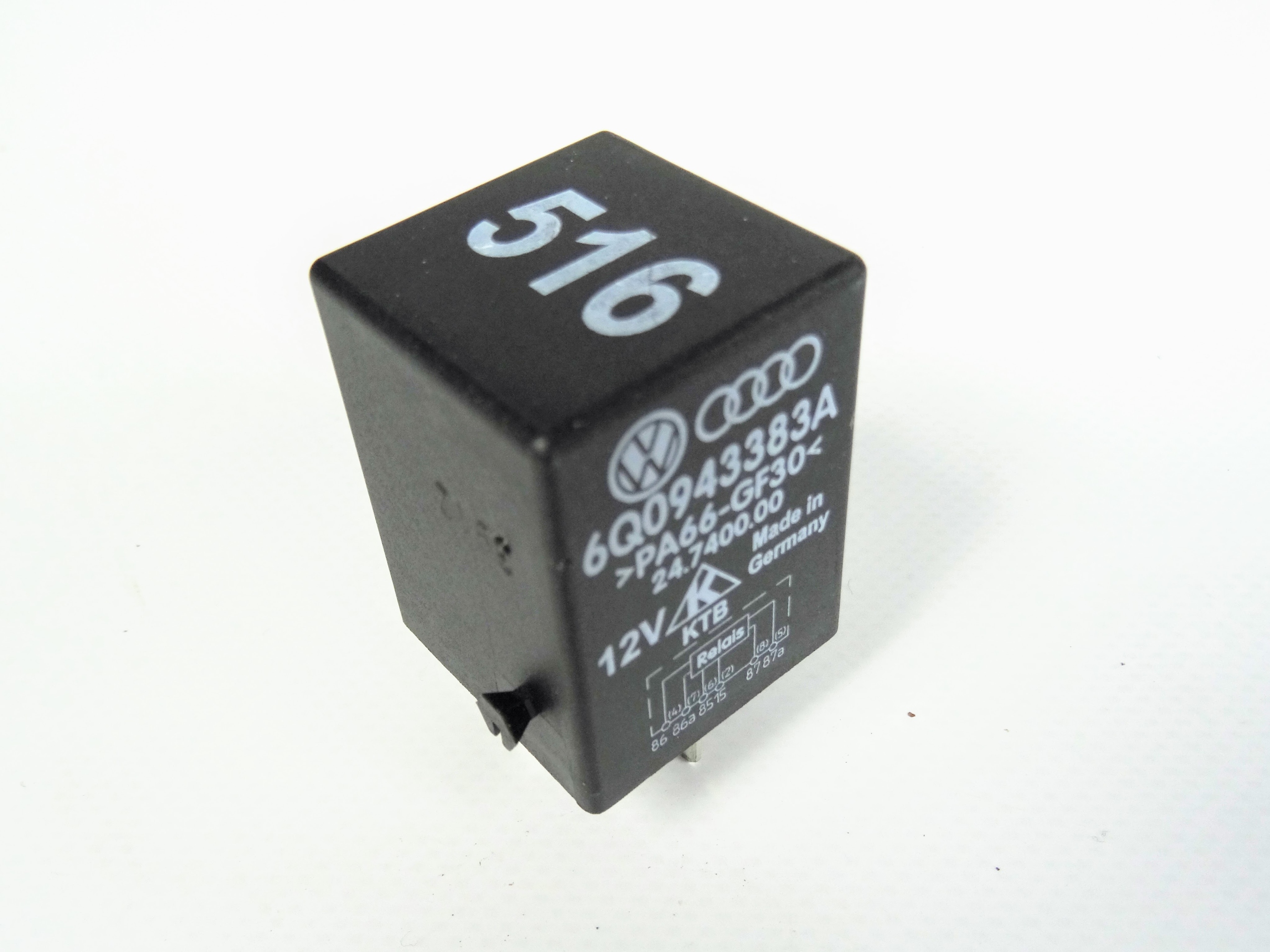 PRZEKAŹNIK 516 12V AUDI VW GOLF 7 VII 6Q0943383A Producent części Volkswagen OE