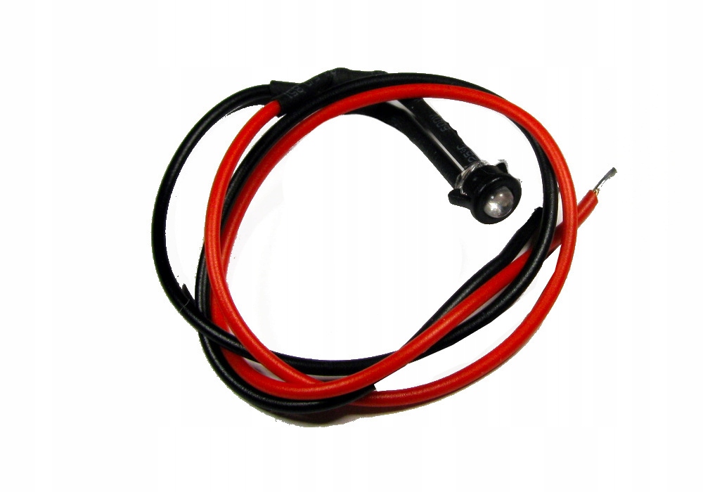 

Kontrolka led 3mm 12V zielona clear 20cm 2szt