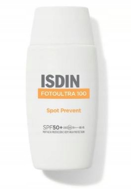 Fluid przeciwsłoneczny do twarzy Isdin Fotoultra 100 Spot Prevent SPF50+