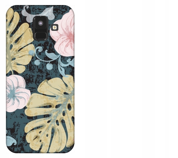 

Etui pokrowiec Samsung Galaxy A6 2018 Liscie tropi