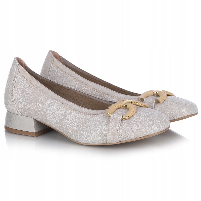 Dámské lodičky Aspena Kor 2842 ECR519 ecru/béžová Kůže VEL.40