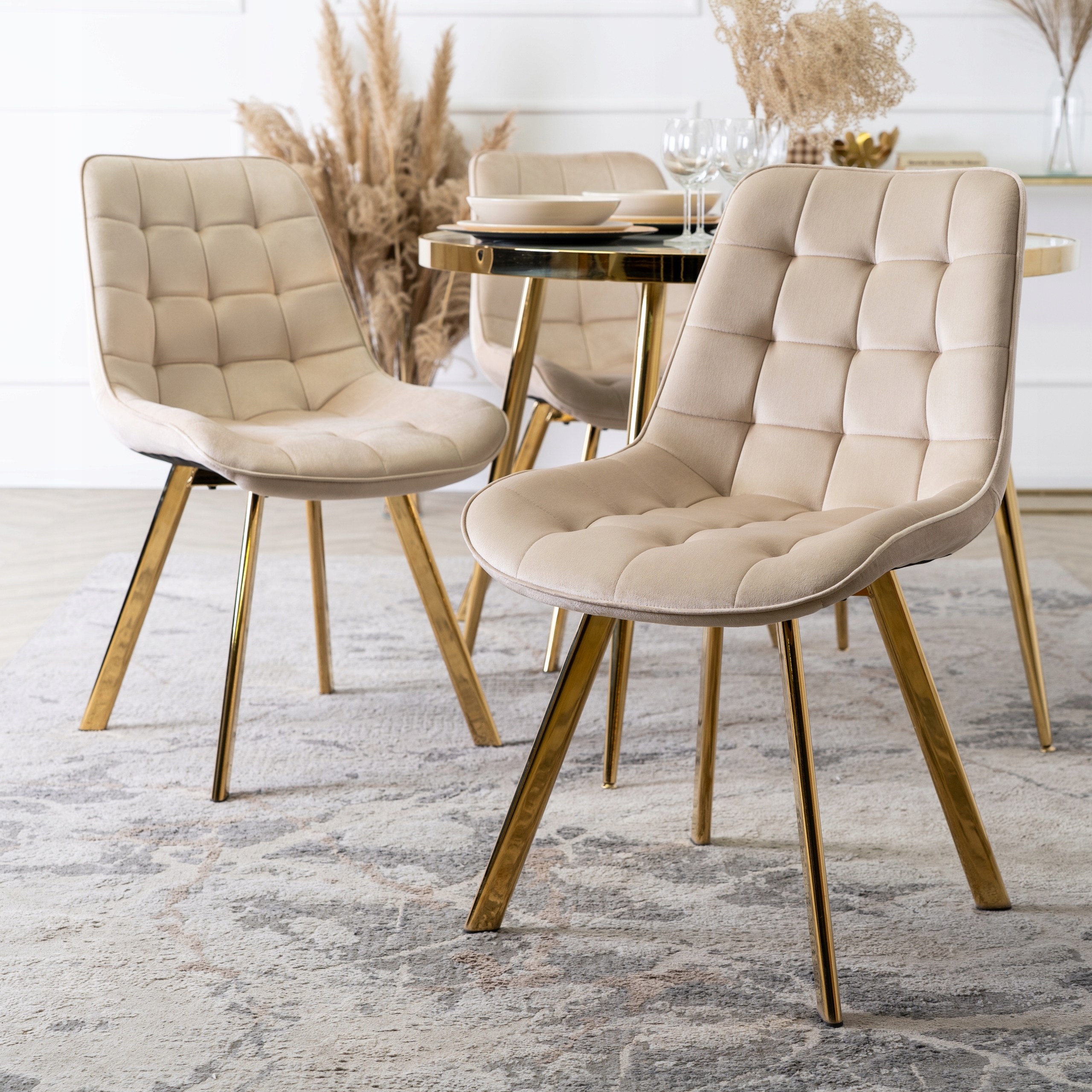 DEVI – nogi w kolorze złotym