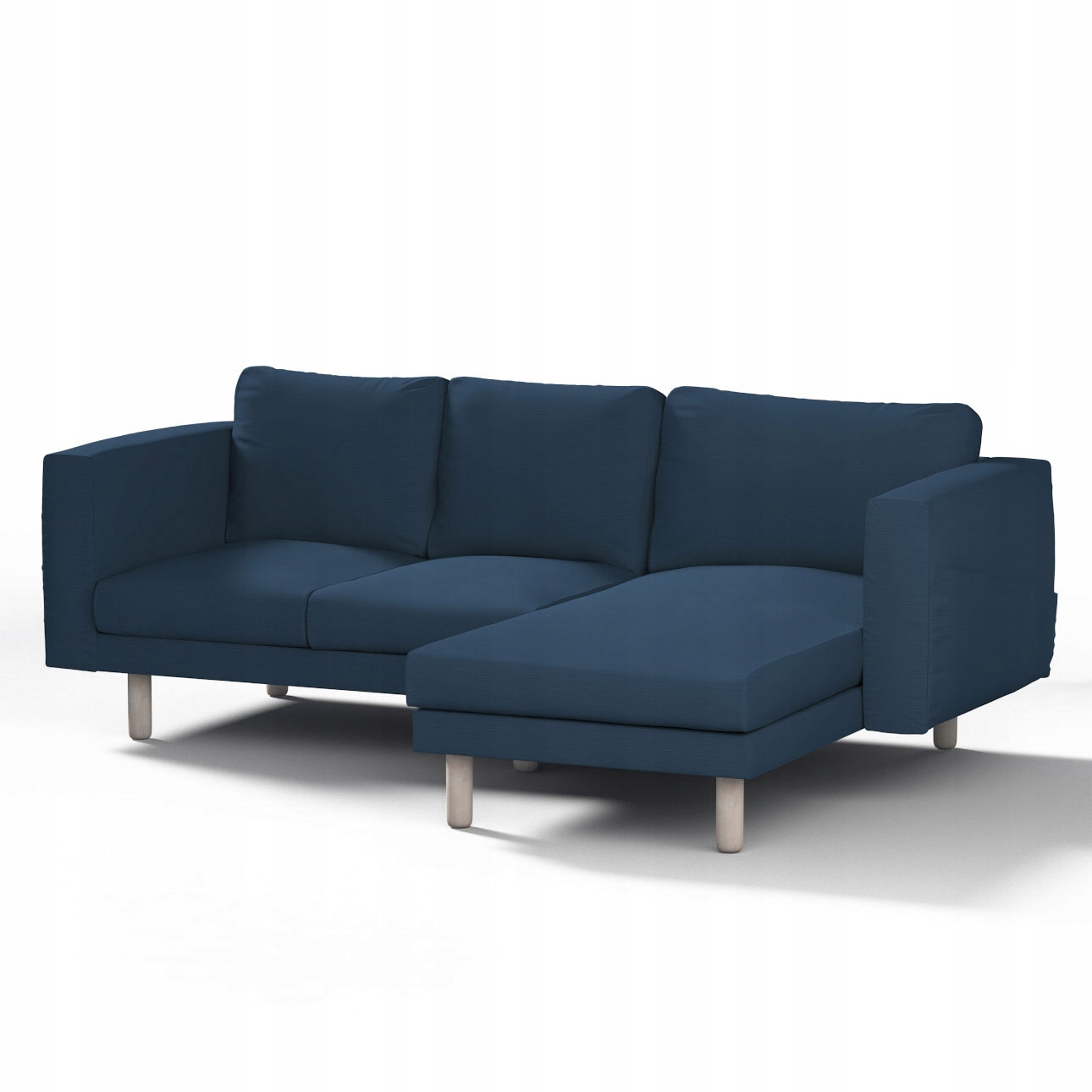 Dekoria potah na pohovku Norsborg pro 3 osoby s lenoškou Ikea, modrý