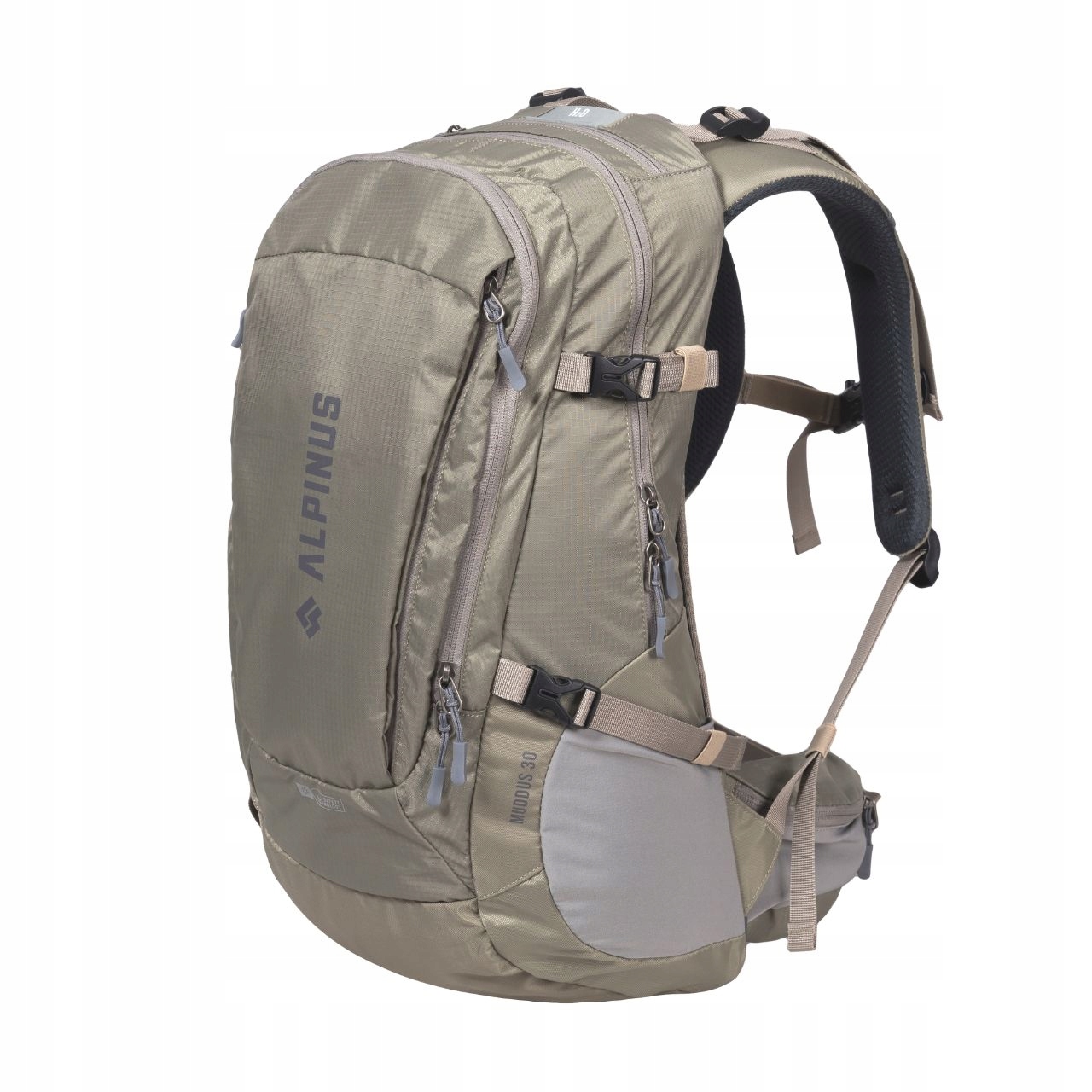 Plecak Alpinus Trekkingowy 30L Turystyczny +pokrowiec Muddus Piaskowy