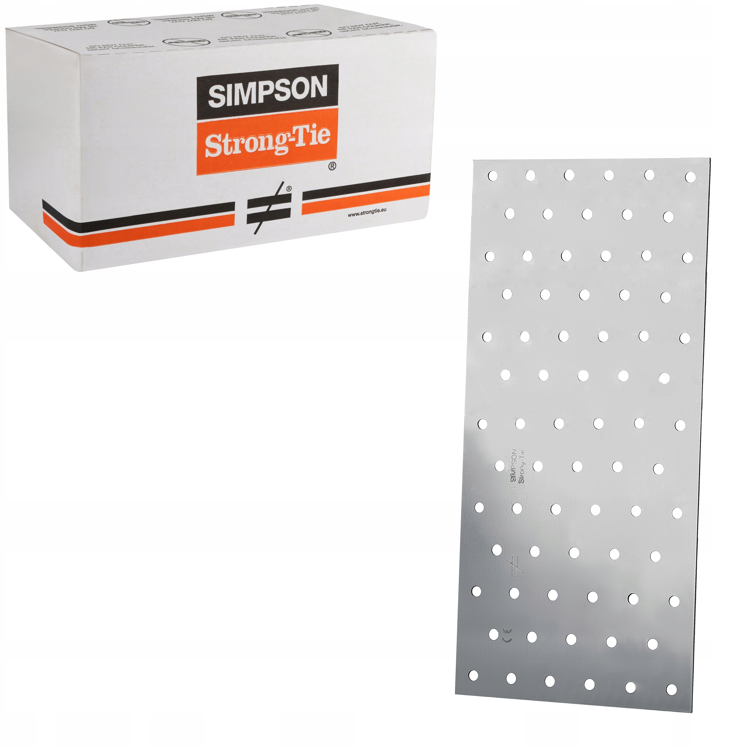 Ploché tesárske spojky 120x260 mm 25st Perforované dosky Simpson NP20