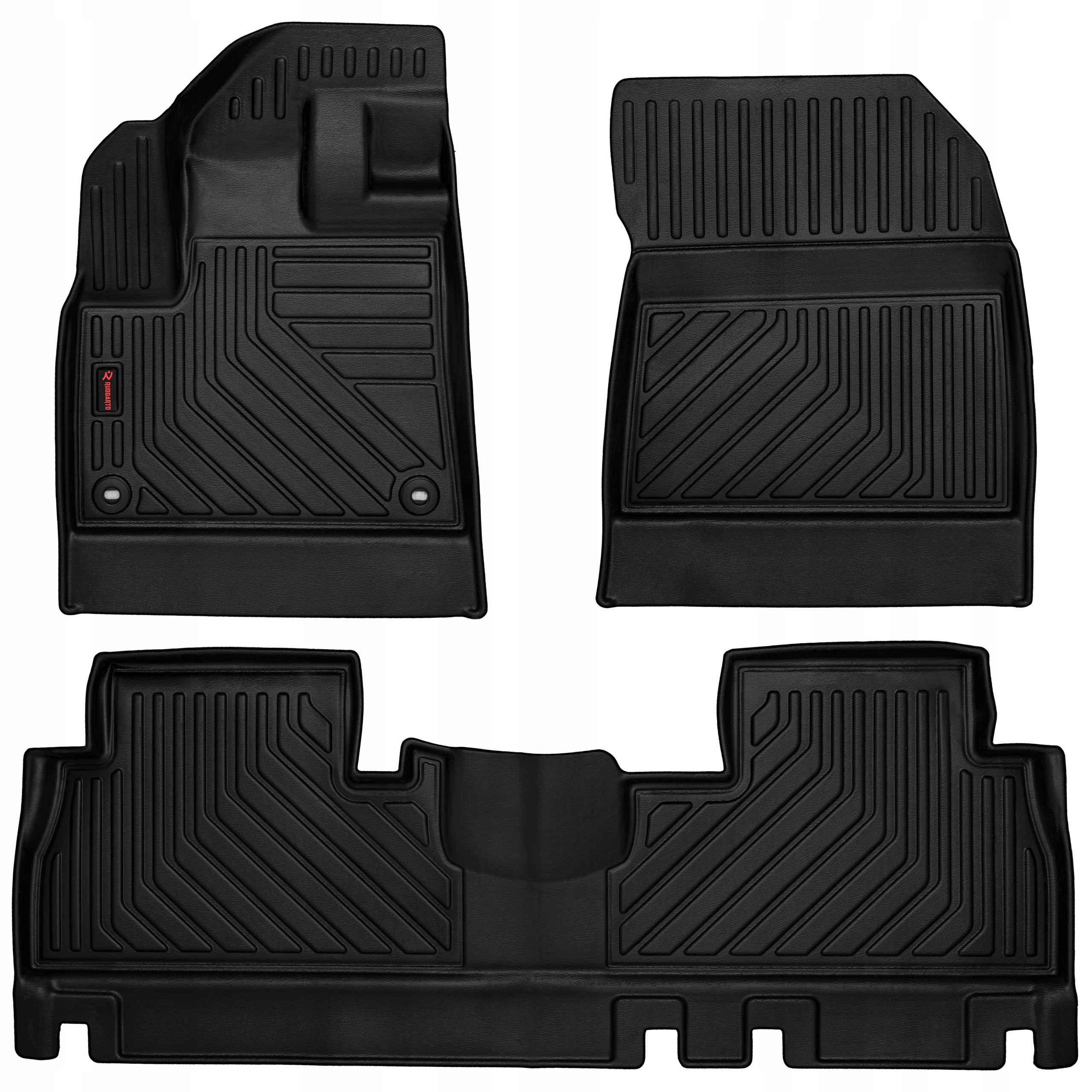 Gumové koberce 3D s vysokým okrajem vhodné pro: Citroen Berlingo III 2018-...