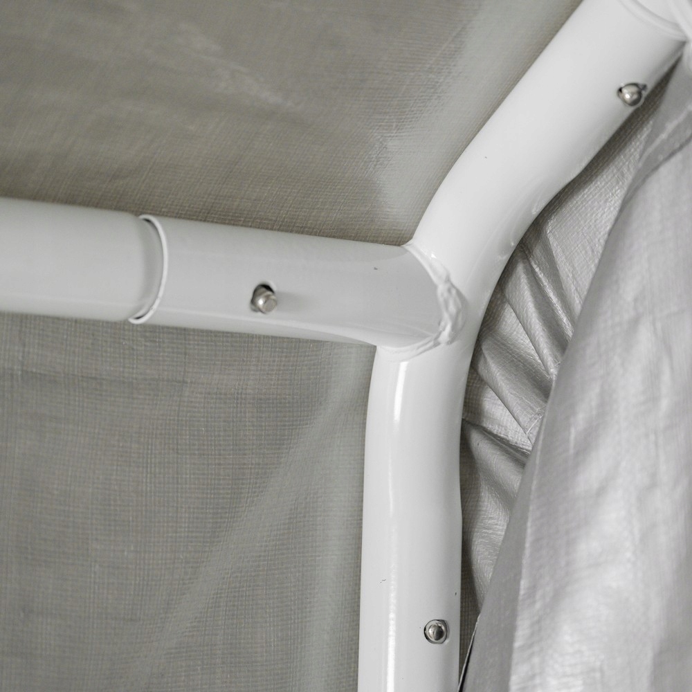 Namiot garażowy PE 180x240x180 szary - NG 7 Typ namiot